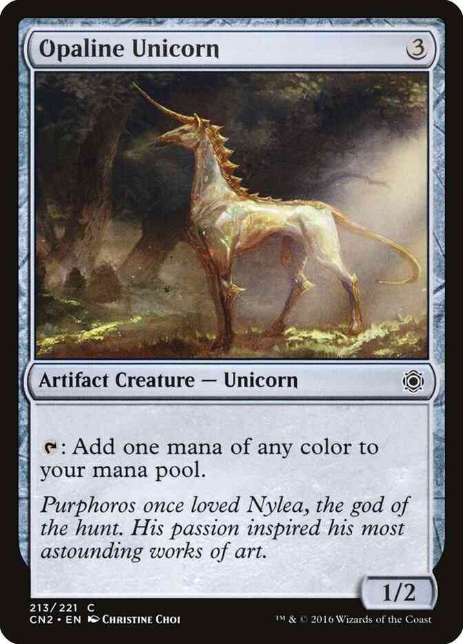 Opaline Unicorn [213] [Conspiracy Take The Crown] [Non-Foil]