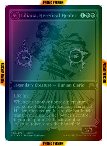 Liliana, Heretical Healer // Liliana, Defiant Necromancer [106] [San Diego Comic-Con 2015] [Foil]