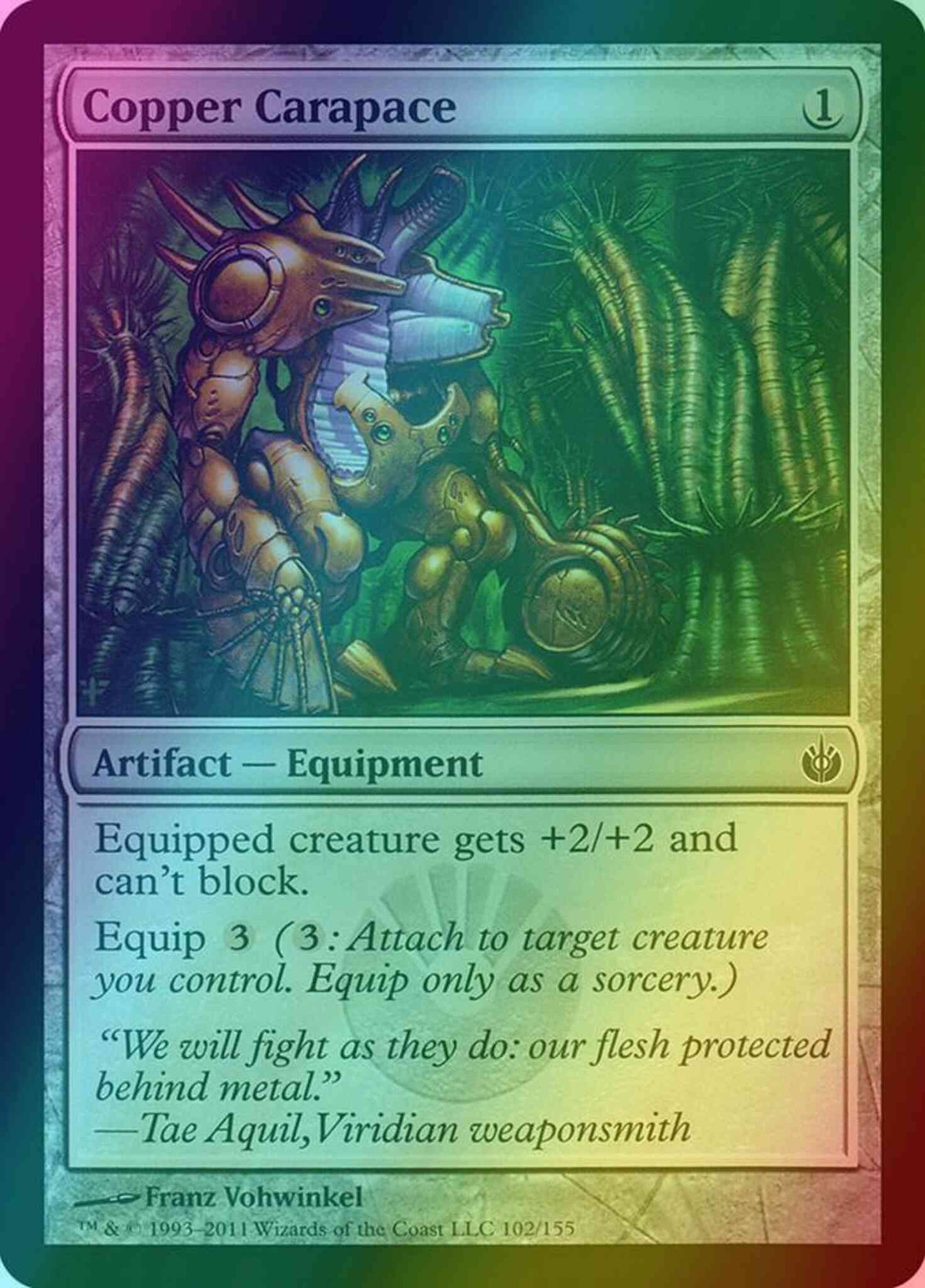 Copper Carapace [102] [Mirrodin Besieged] [Foil]