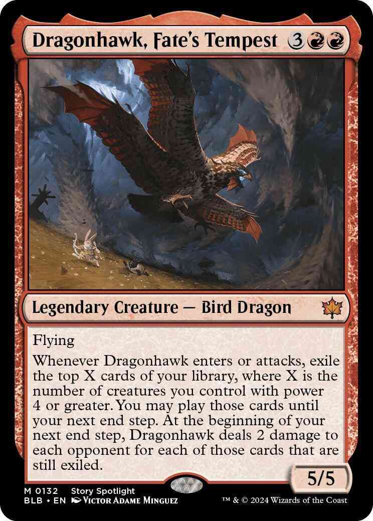 Dragonhawk, Fate's Tempest [132] [Bloomburrow] [Non-Foil]