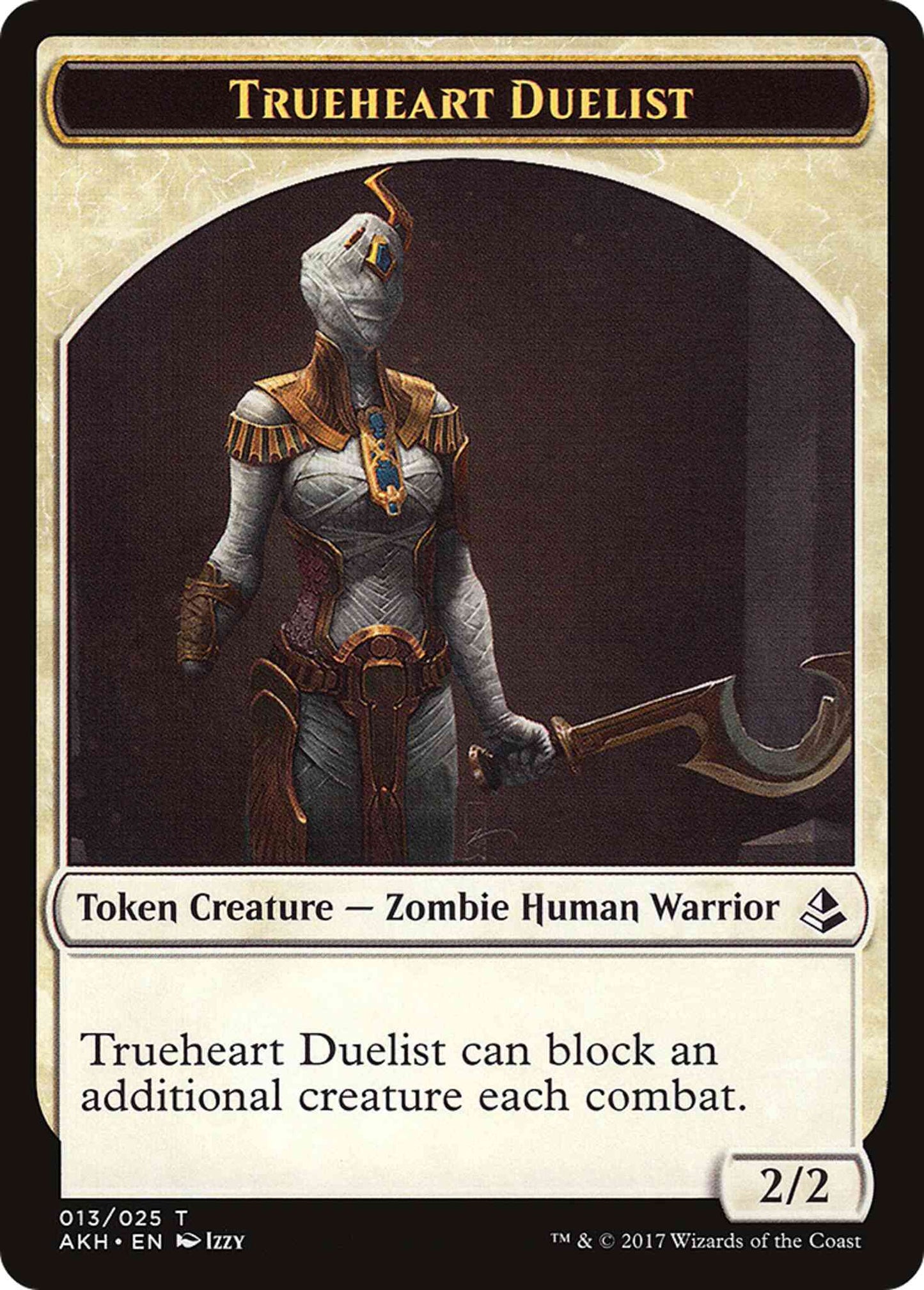 Trueheart Duelist Token [13] [Amonkhet Tokens] [Non-Foil]