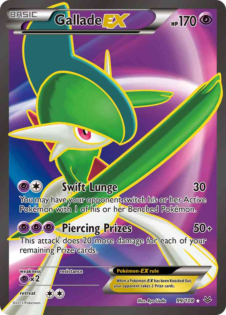Gallade-EX - 99/108 - Rare Ultra [xy6-99] [Ultra]