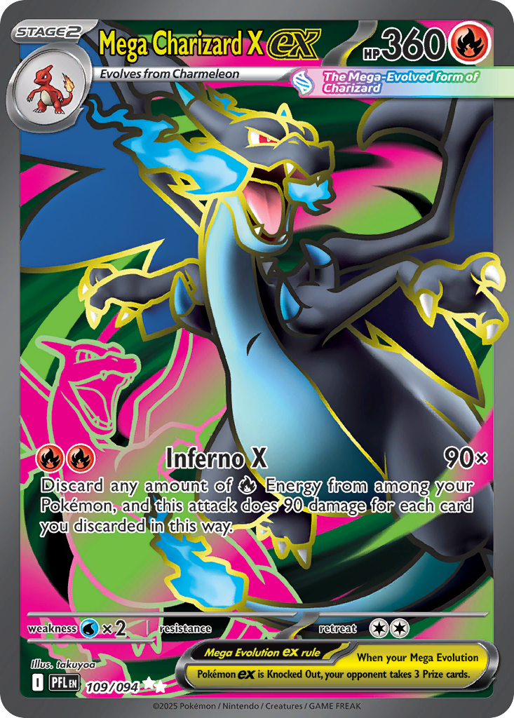 Mega Charizard X ex - 109/094 - Ultra Rare [me02-109] [Ultra]