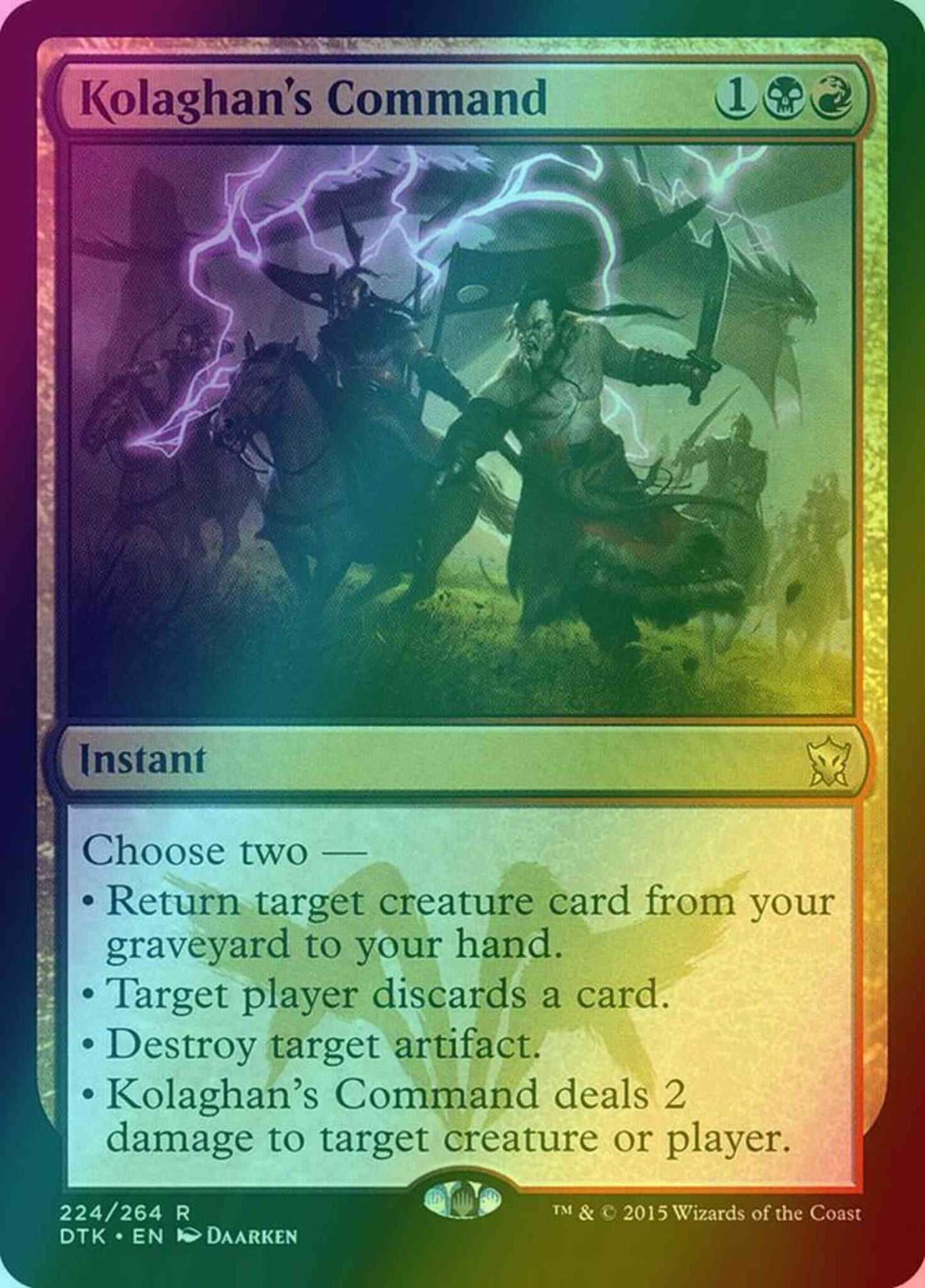 Kolaghan's Command [224] [Dragons Of Tarkir] [Foil]