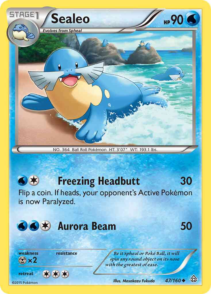 Sealeo - 47/160 - Uncommon [xy5-47] [Reverse Holo]