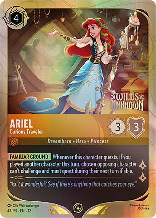 Ariel - Curious Traveler - 43/P3 [Disney Lorcana Promo Cards] [Holofoil]
