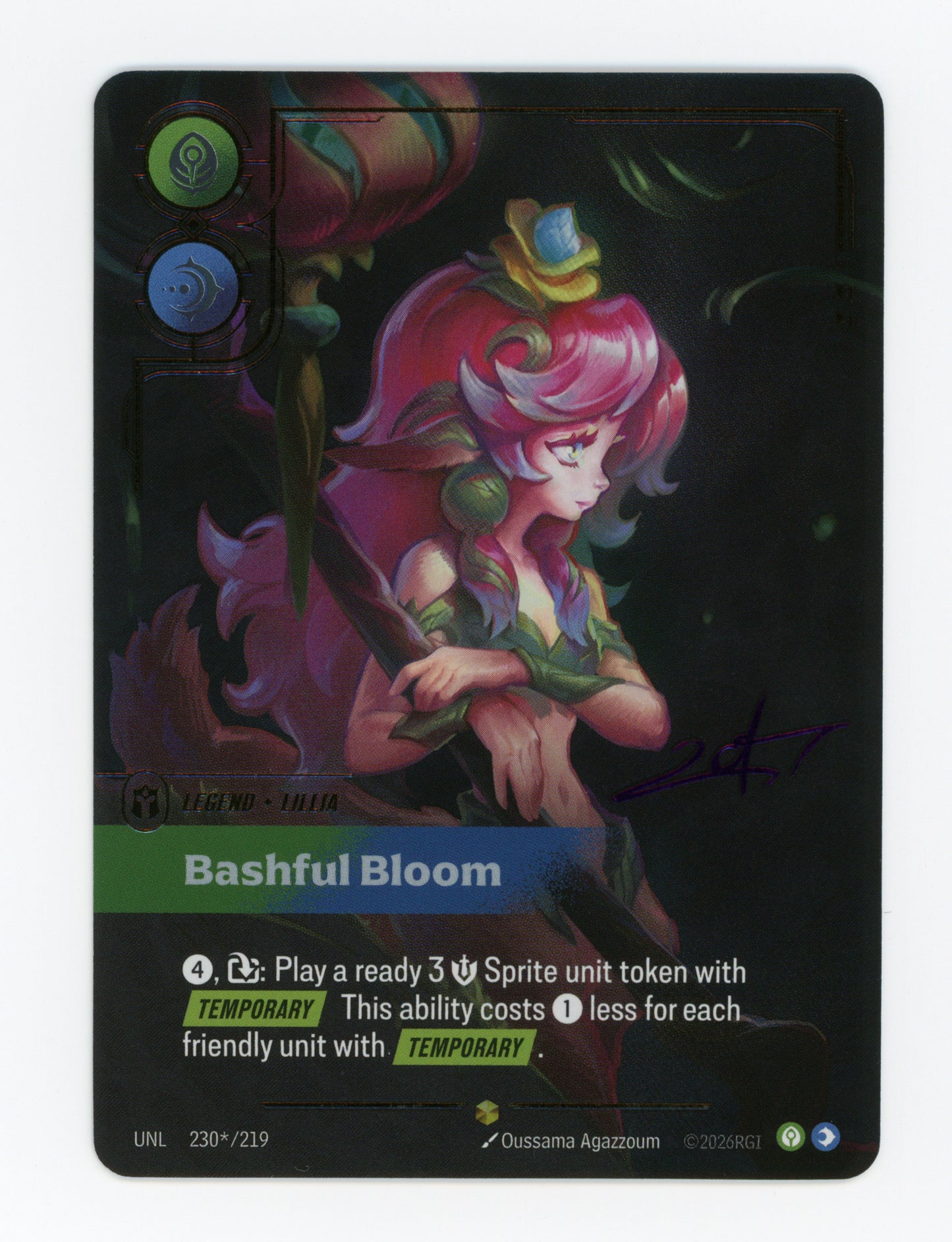 Bashful Bloom (Lillia) — Signature|Foil — ID 17453
