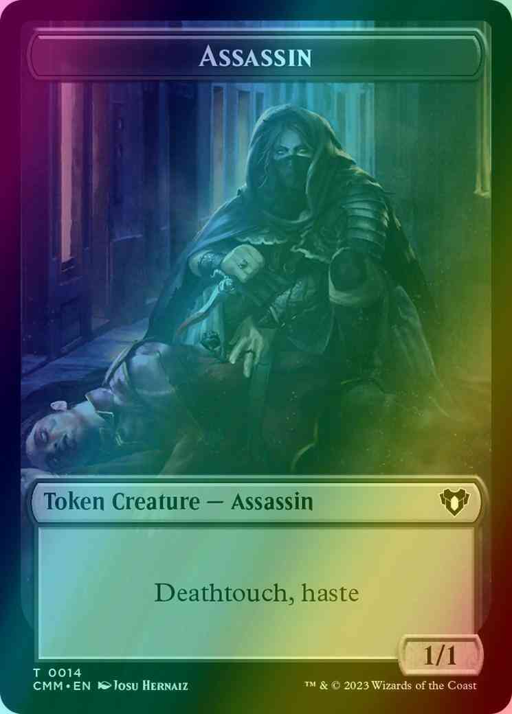 Assassin Token (14) // Eldrazi Token (01) [Commander Masters: Tokens] [Foil]