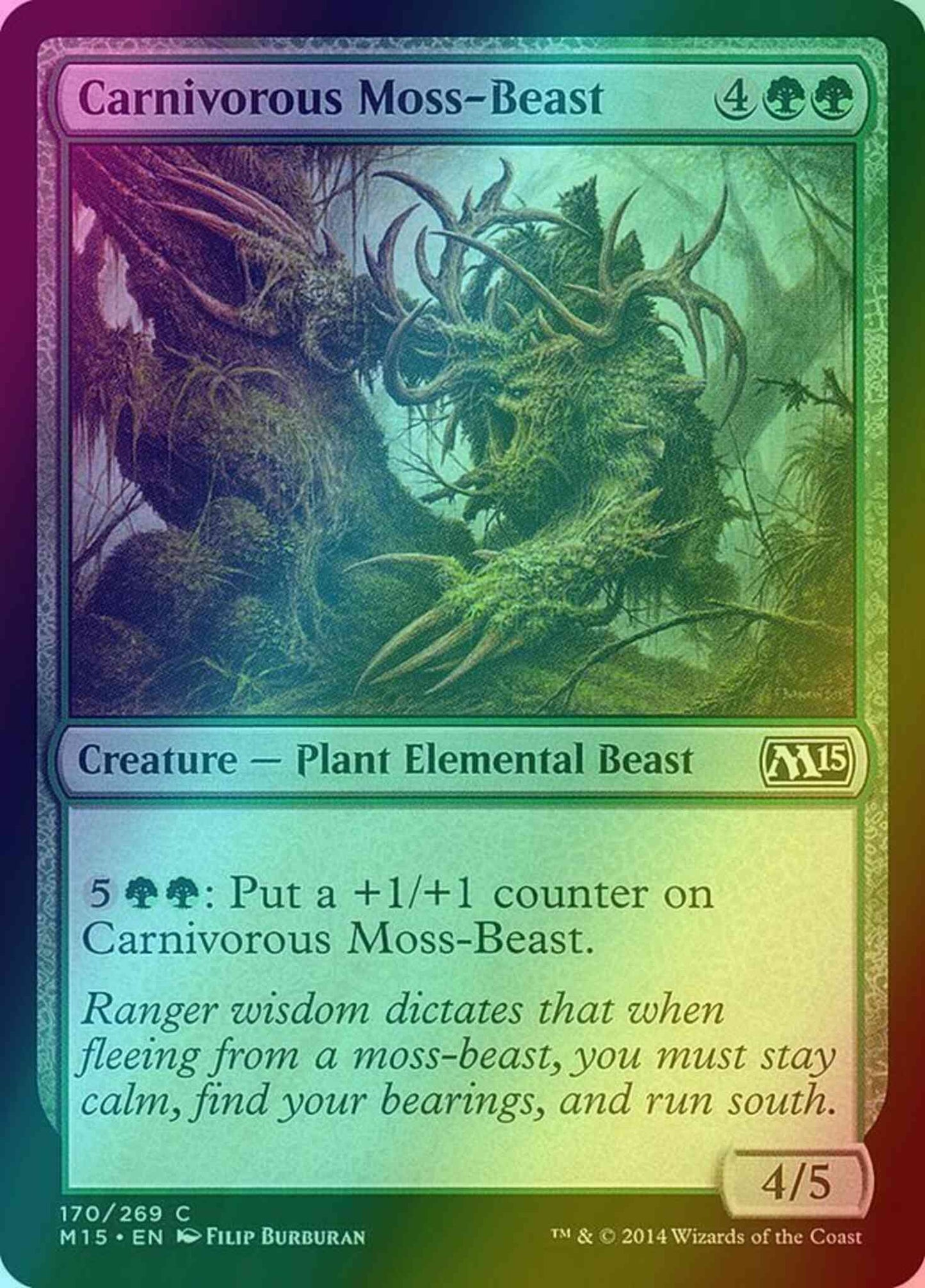 Carnivorous Moss-Beast [170] [Magic 2015] [Foil]