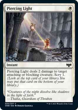 Piercing Light [30] [Innistrad: Crimson Vow] [Non-Foil]