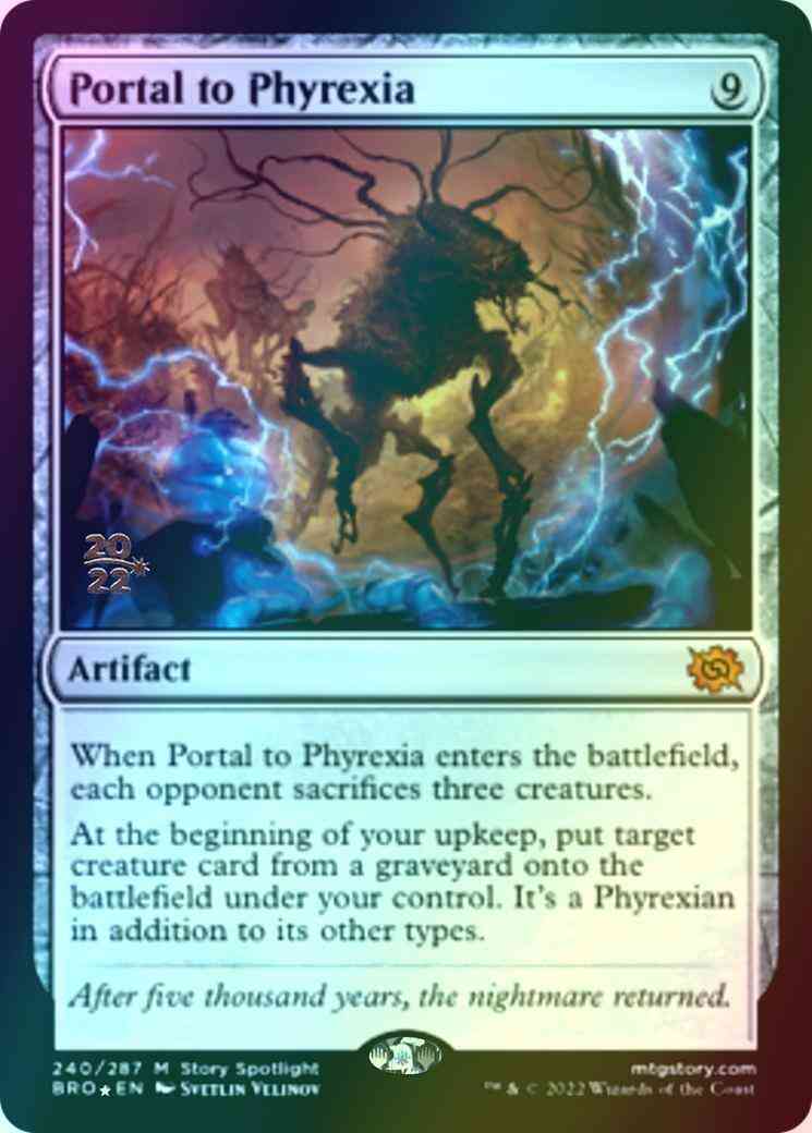 Portal to Phyrexia [240s] [Prerelease] [The Brothers' War: Promos] [Foil]