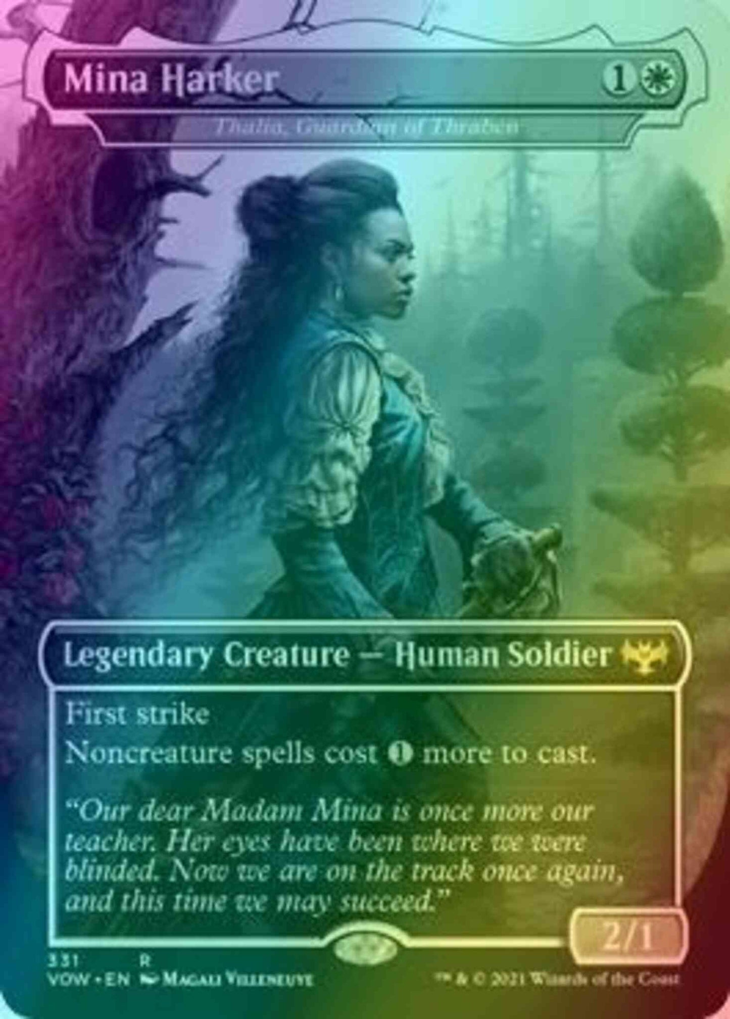 Mina Harker - Thalia, Guardian of Thraben [331] [Dracula Series] [Innistrad: Crimson Vow] [Foil]