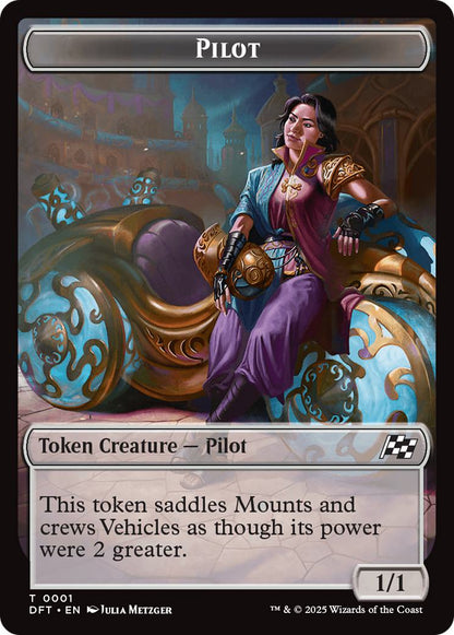 Pilot Token (01) // Zombie Token (03) [Aetherdrift: Tokens] [Non-Foil]