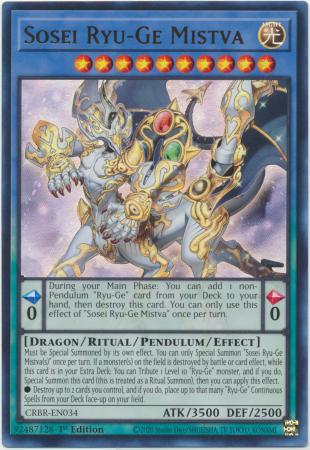 Sosei Ryu-Ge Mistva - CRBR-EN034 - Ultra Rare - 1st Edition