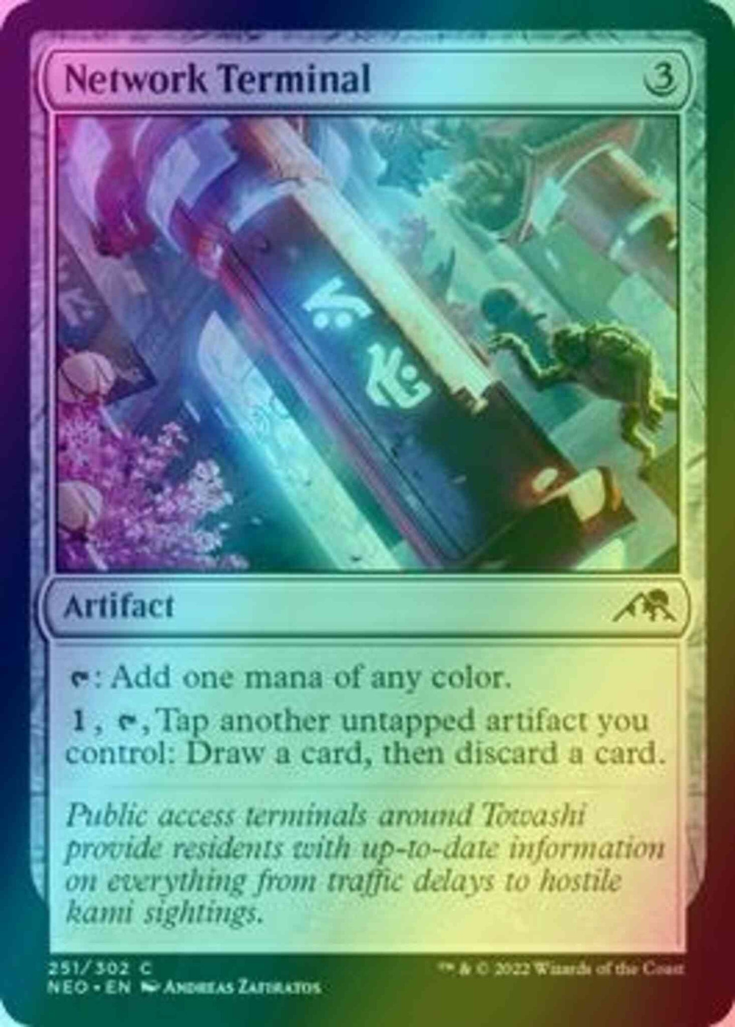 Network Terminal [251] [Kamigawa: Neon Dynasty] [Foil]