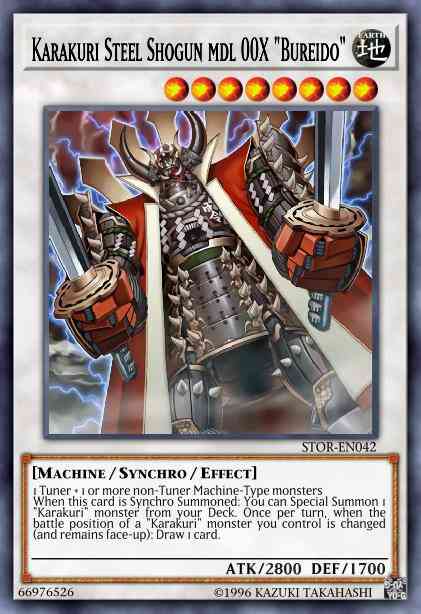 Karakuri Steel Shogun mdl 00X "Bureido" - STOR-EN042 - Ultra Rare - 1st Edition