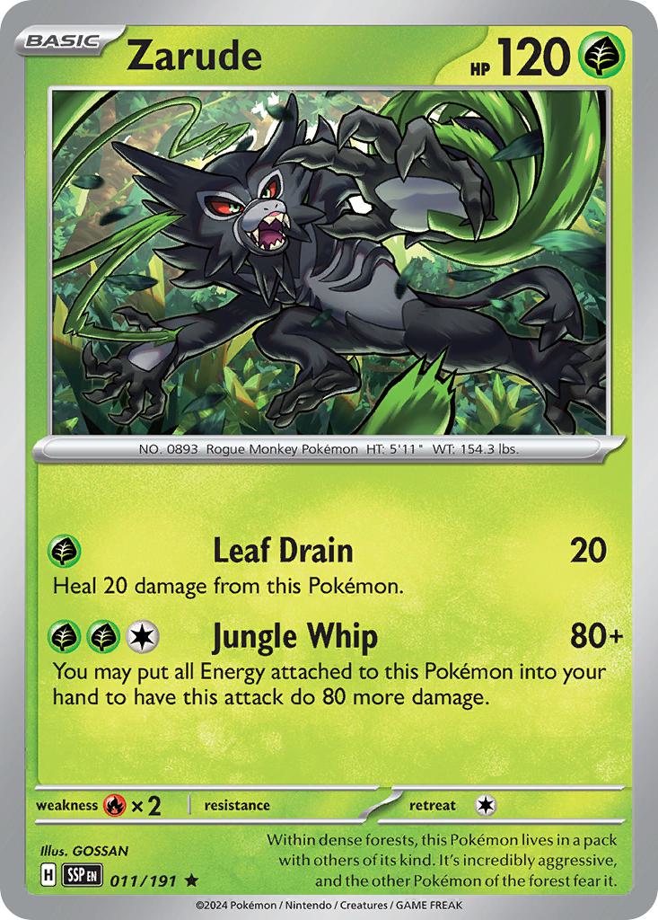 Zarude - 011/191 - Rare [sv08-011] [Holo]