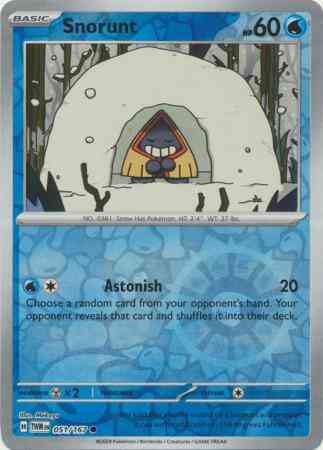 Snorunt - 051/167 - Common [sv06-051] [Reverse Holo]