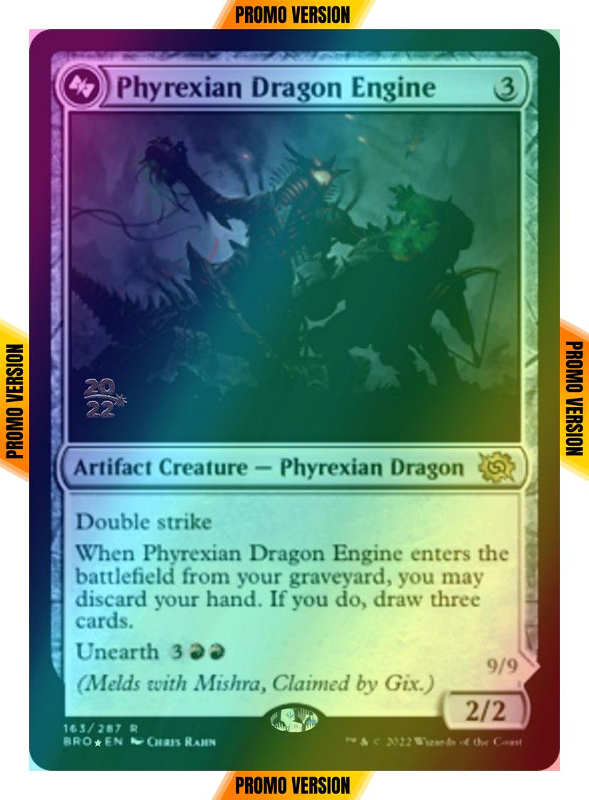Phyrexian Dragon Engine // Mishra, Lost to Phyrexia [163as] [Prerelease] [The Brothers' War: Promos] [Foil]