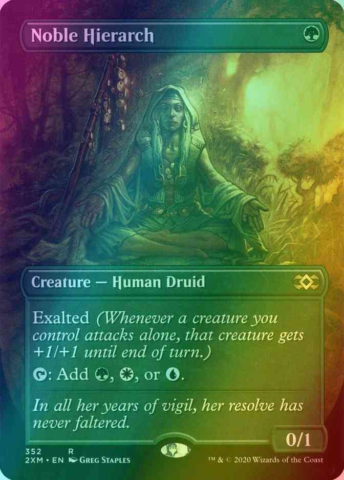 Noble Hierarch [352] [Borderless] [Double Masters] [Foil]