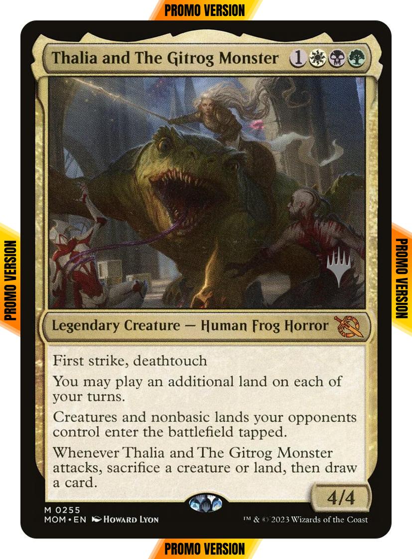 Thalia and The Gitrog Monster [255p] [Promo Pack] [March of the Machine: Promos] [Non-Foil]