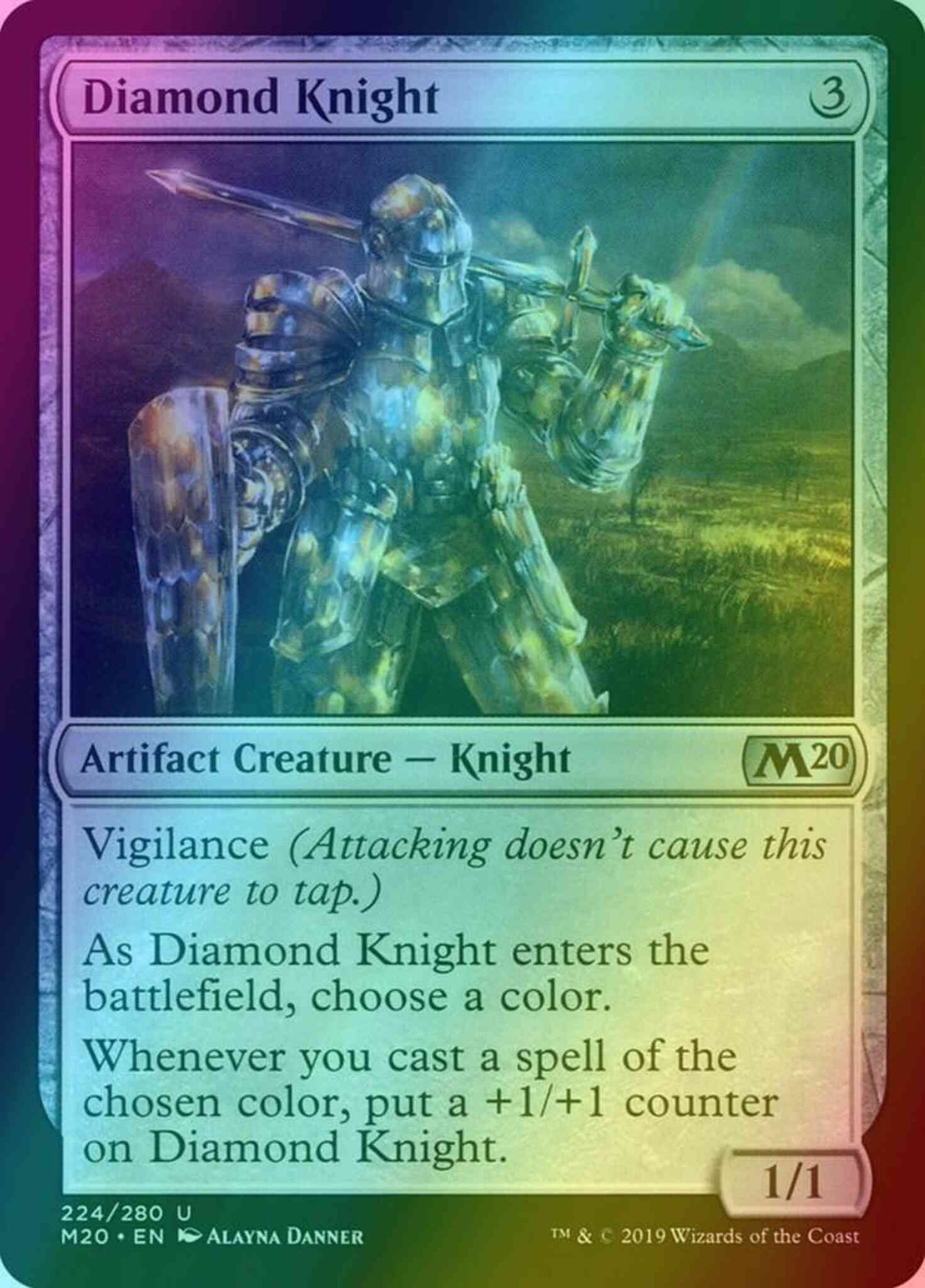 Diamond Knight [224] [Core Set 2020] [Foil]