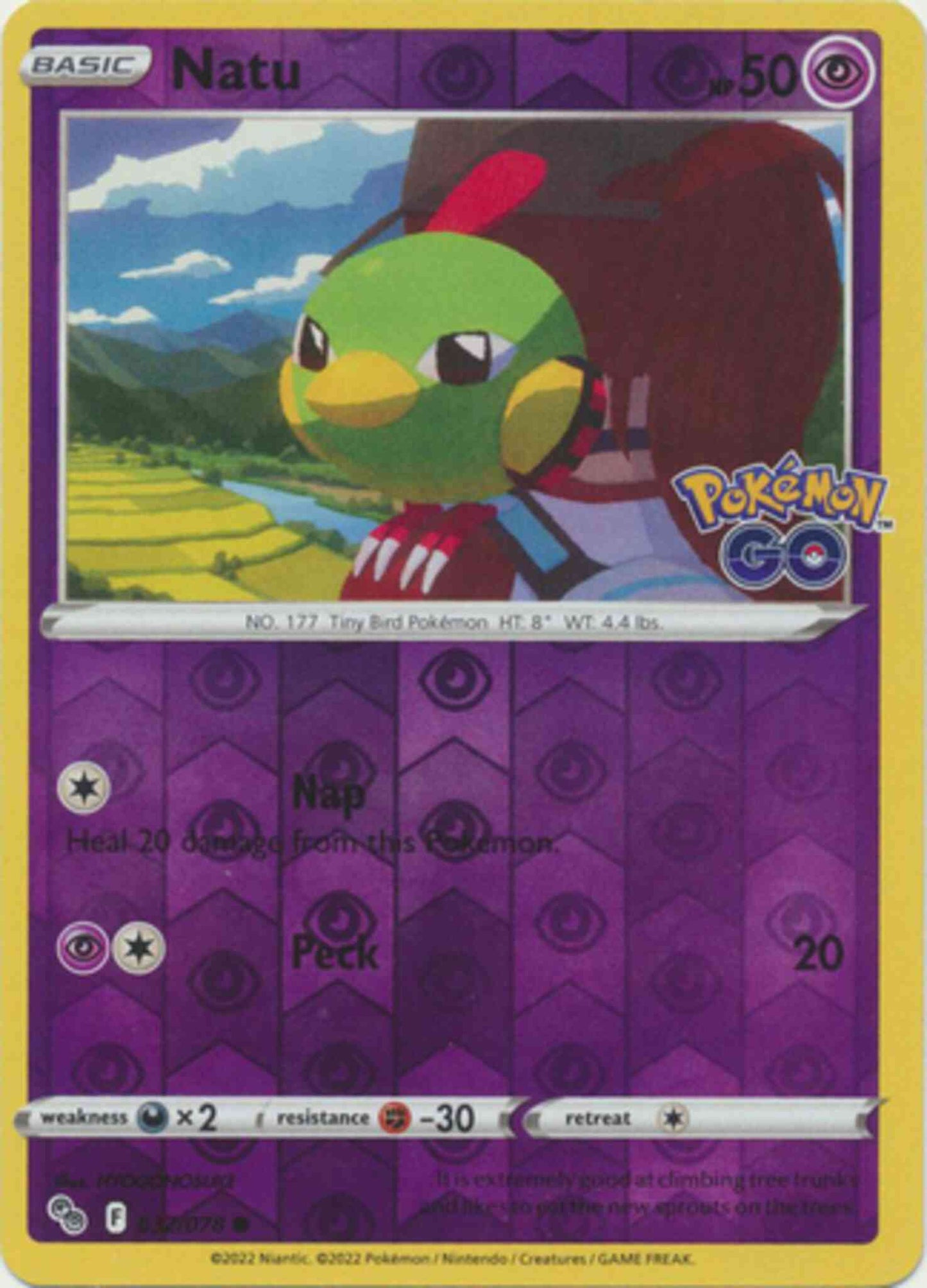 Natu - 032/078 - Common [pgo-032] [Reverse Holo]