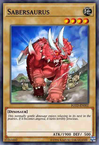 Sabersaurus - SD09-EN003 - Common - 1st Edition