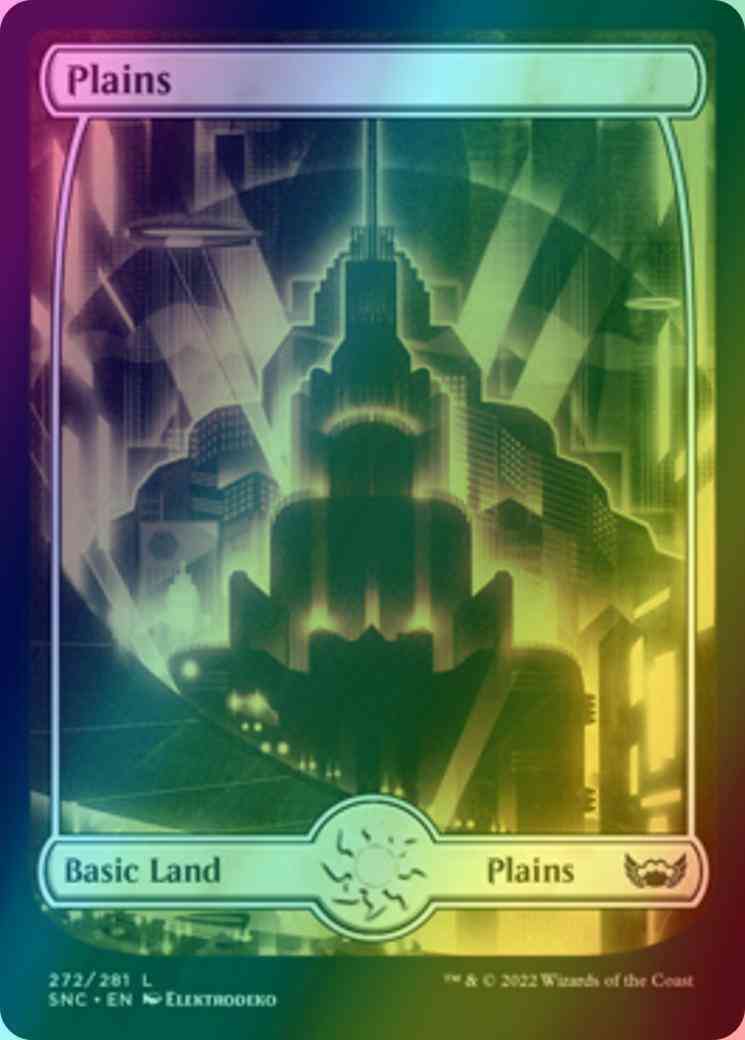 Plains [272] [Full Art] [Metropolis] [Streets of New Capenna] [Foil]