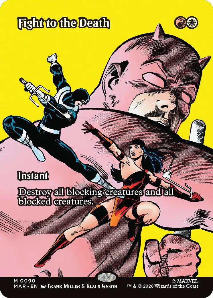 Fight to the Death [90] [Borderless] [Source Material] [Marvel Universe] [Non-Foil]