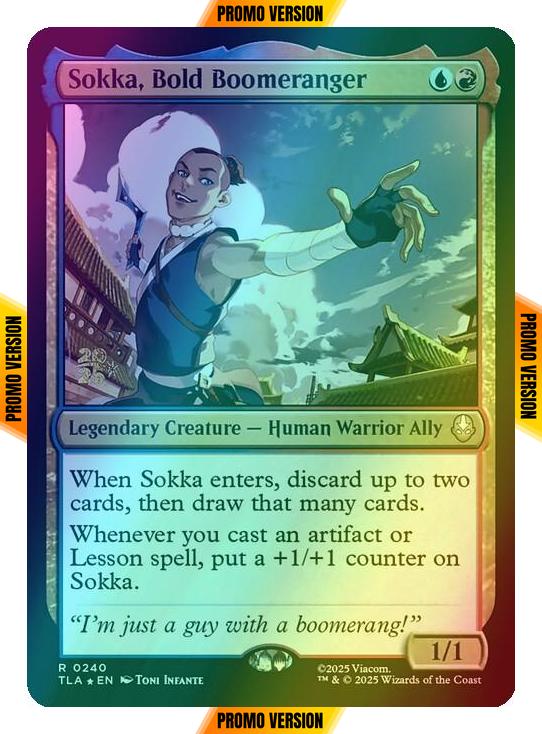 Sokka, Bold Boomeranger [240s] [Prerelease] [Avatar: The Last Airbender: Promos] [Foil]