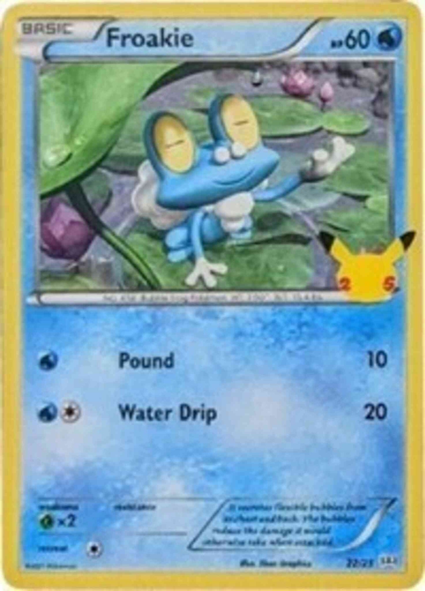 Froakie - McDonald's 25th Anniversary - 22/25 - Promo [mcd21-22] [Non-Holo]