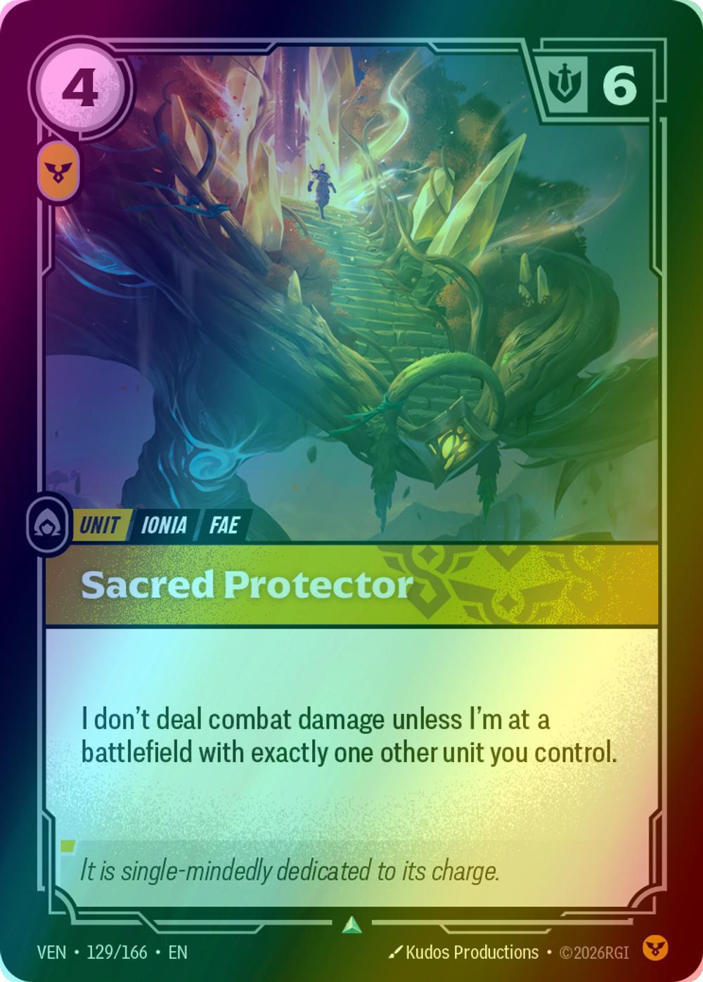 Sacred Protector - 129/166 [Vendetta] [Foil]
