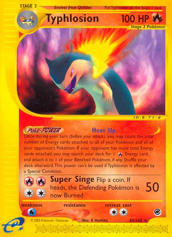 Typhlosion - 65/165 - Rare [ecard1-65] [Reverse Holo]