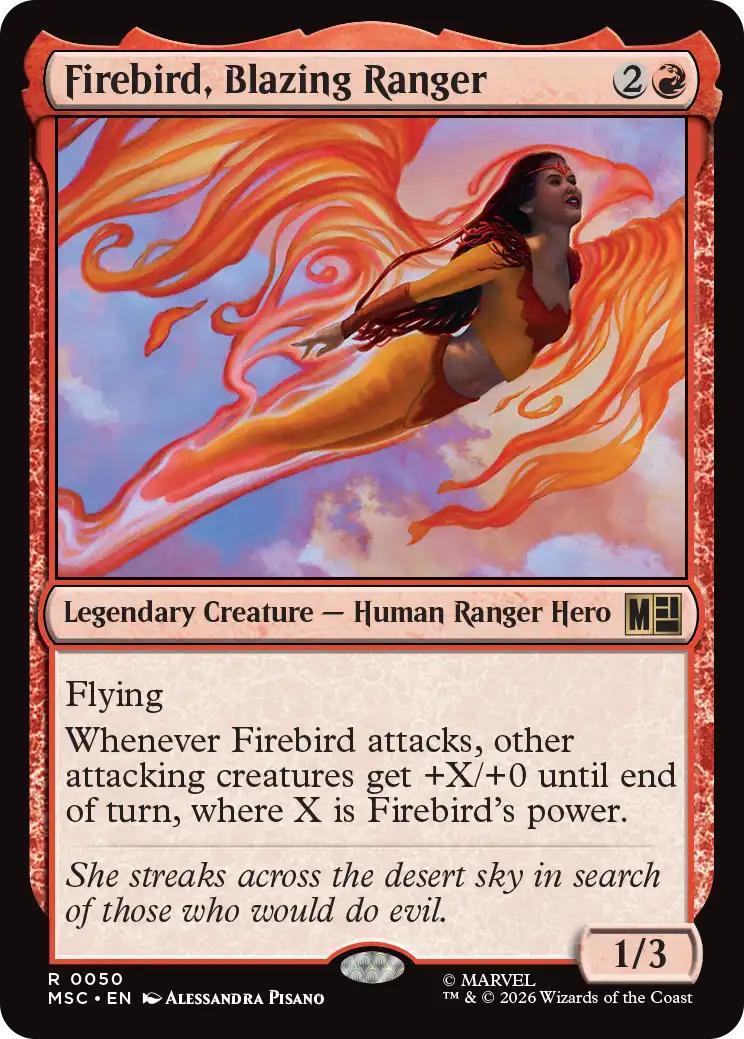 Firebird, Blazing Ranger [50] [Marvel Super Heroes: Commander] [Non-Foil]