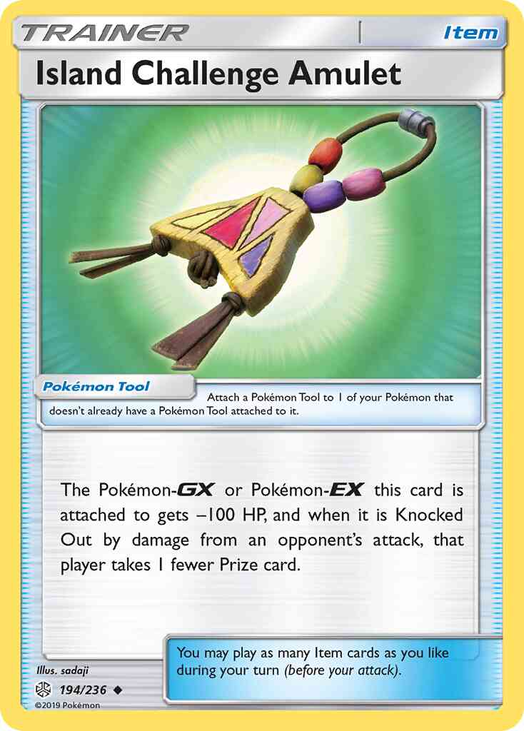 Island Challenge Amulet - 194/236 - Uncommon [sm12-194] [Reverse Holo]