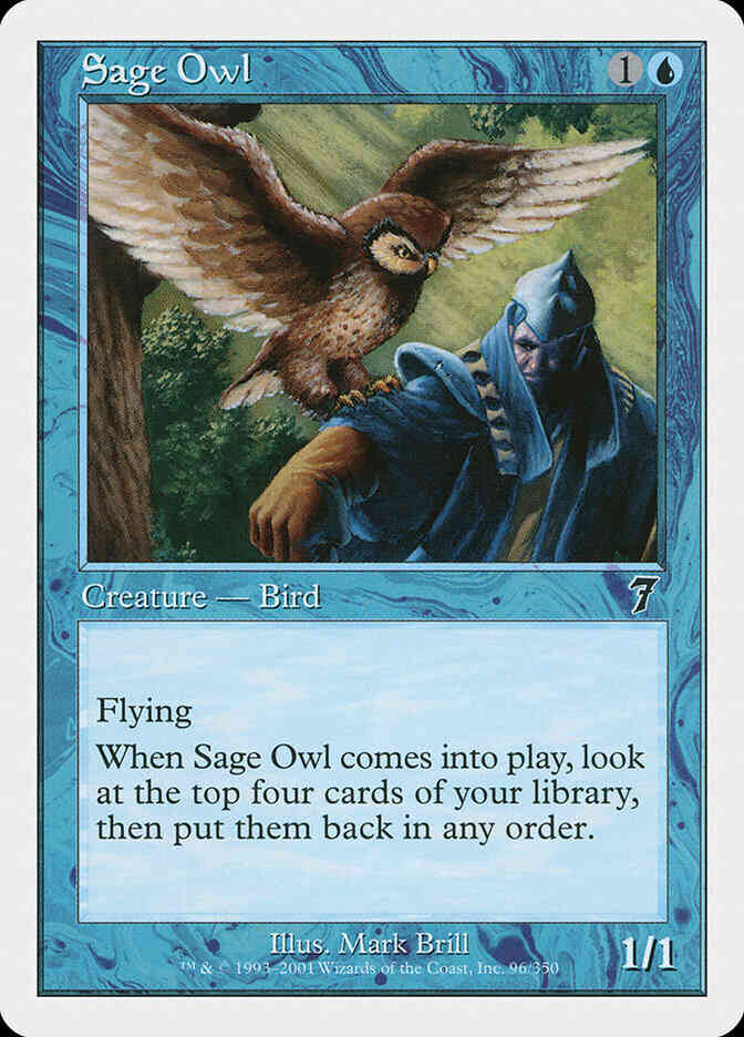 Sage Owl [96] [Seventh Edition] [Non-Foil]