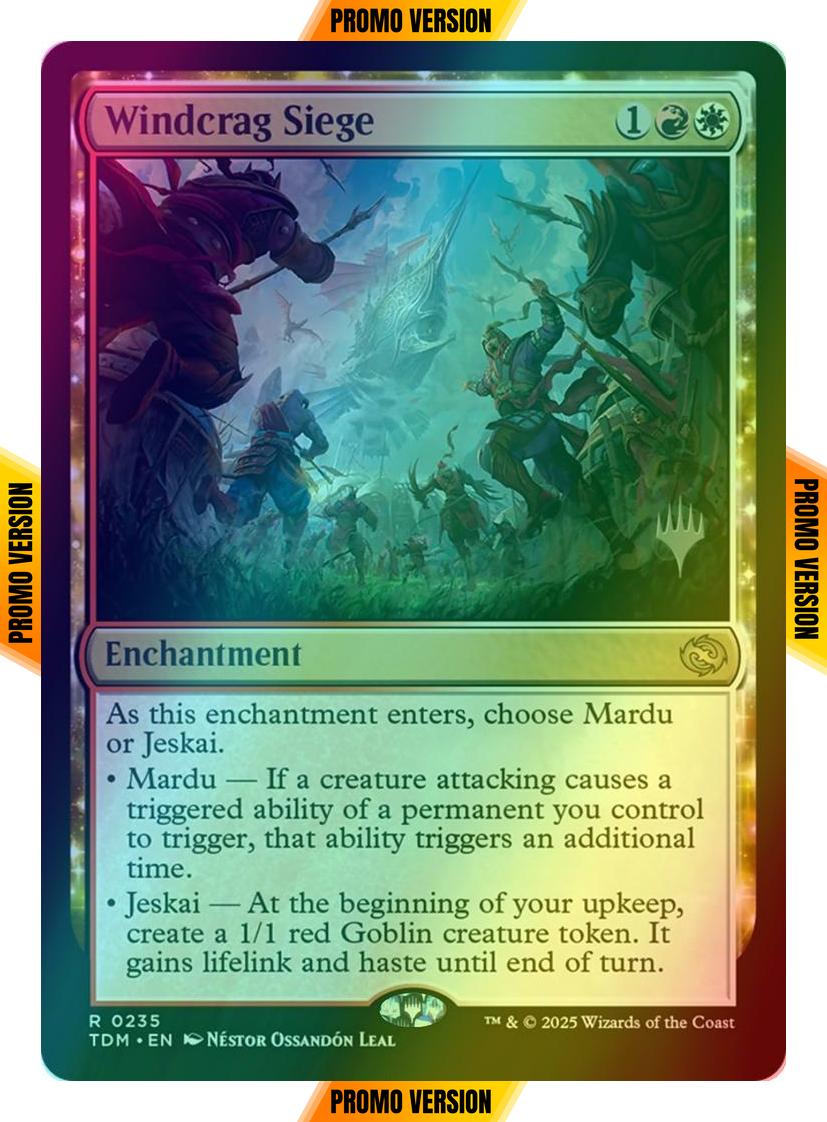 Windcrag Siege [235p] [Promo Pack] [Tarkir: Dragonstorm: Promos] [Foil]