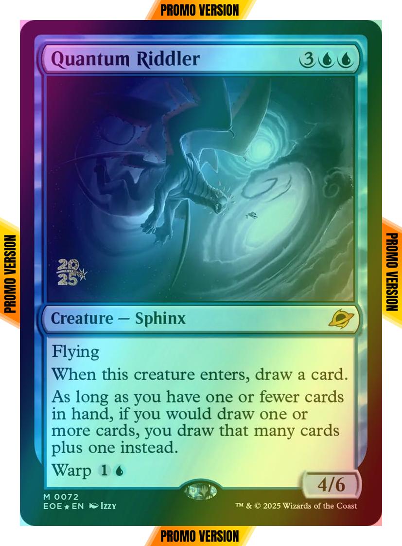 Quantum Riddler [72s] [Prerelease] [Edge of Eternities: Promos] [Foil]