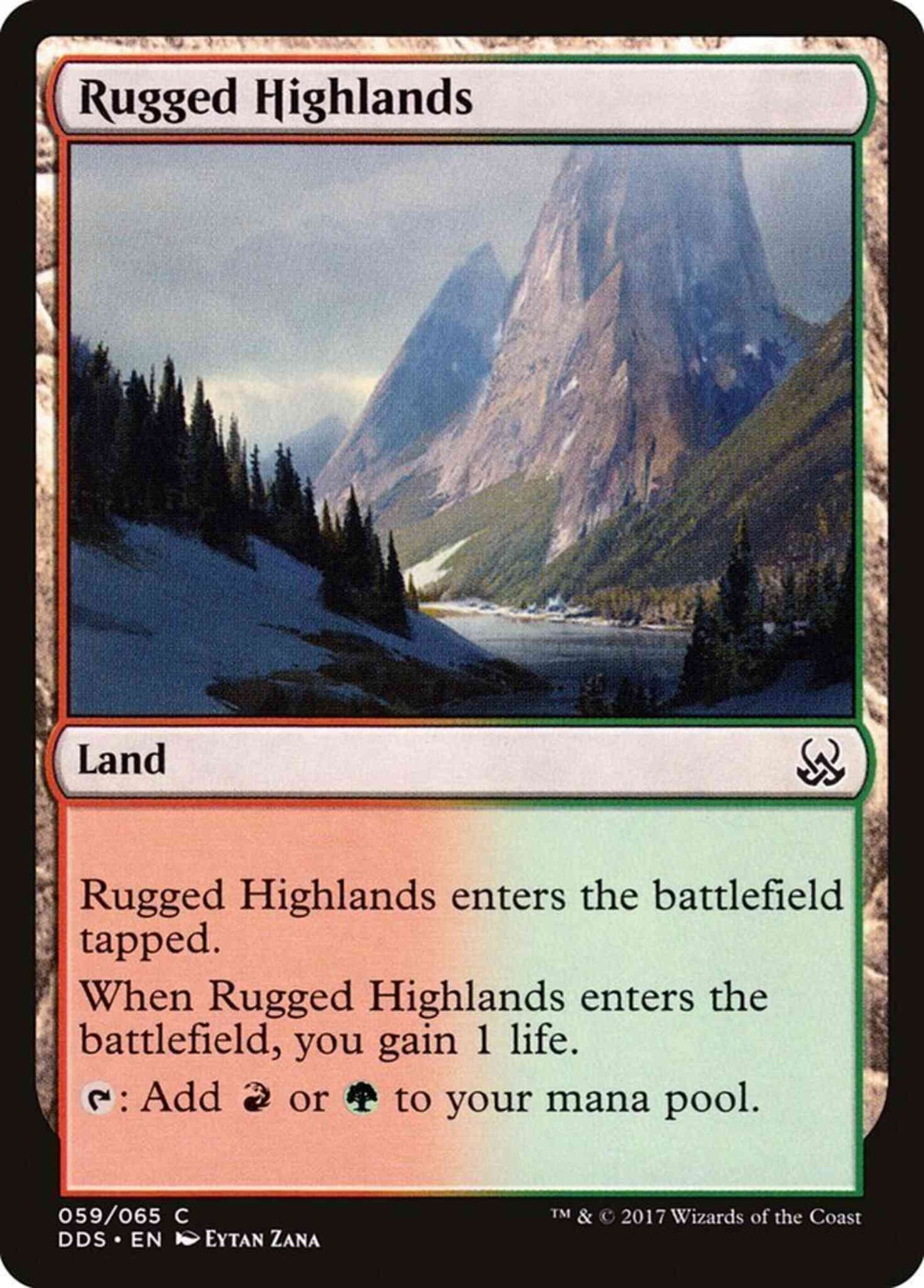 Rugged Highlands [59] [Duel Decks Mind vs Might] [Non-Foil]
