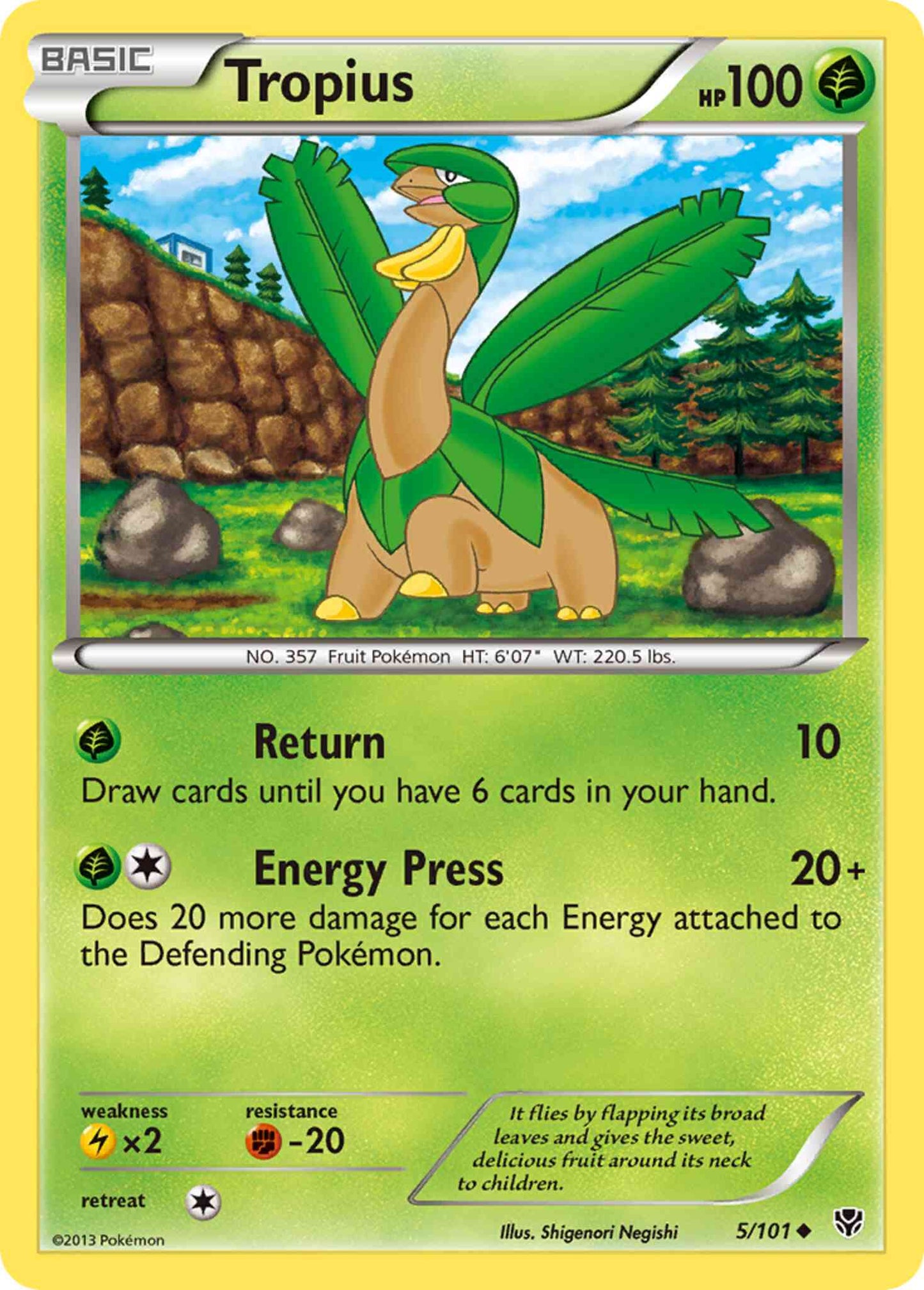 Tropius - 5/101 - Uncommon [bw10-5] [Reverse Holo]