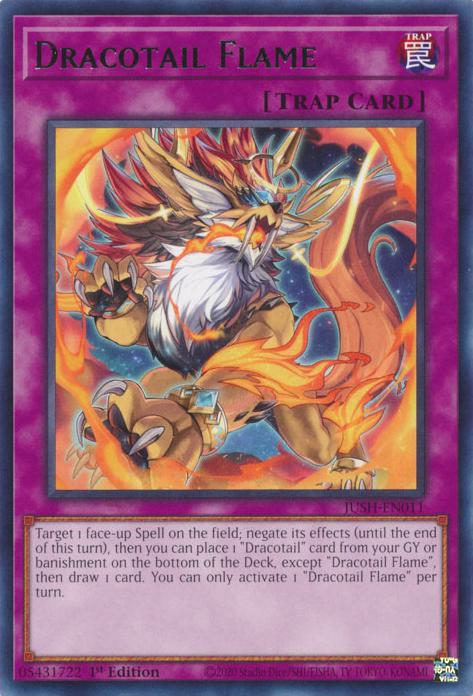 Dracotail Flame - JUSH-EN011 - Rare - 1st Edition