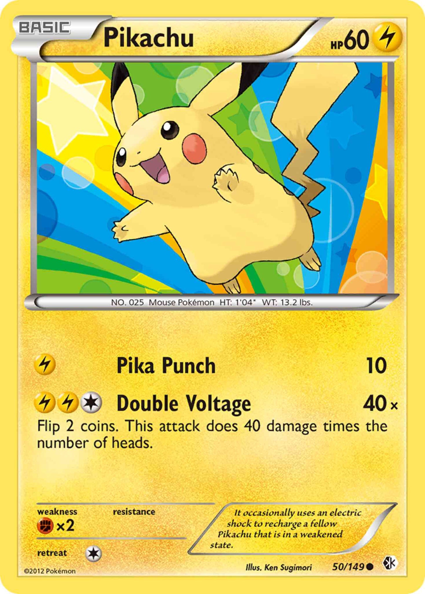 Pikachu - 50/149 - Common [bw7-50] [Reverse Holo]