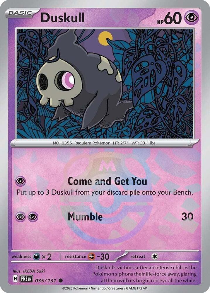 Duskull - Master Ball Pattern - 035/131 - Common [sv085-035] [Reverse Holo]