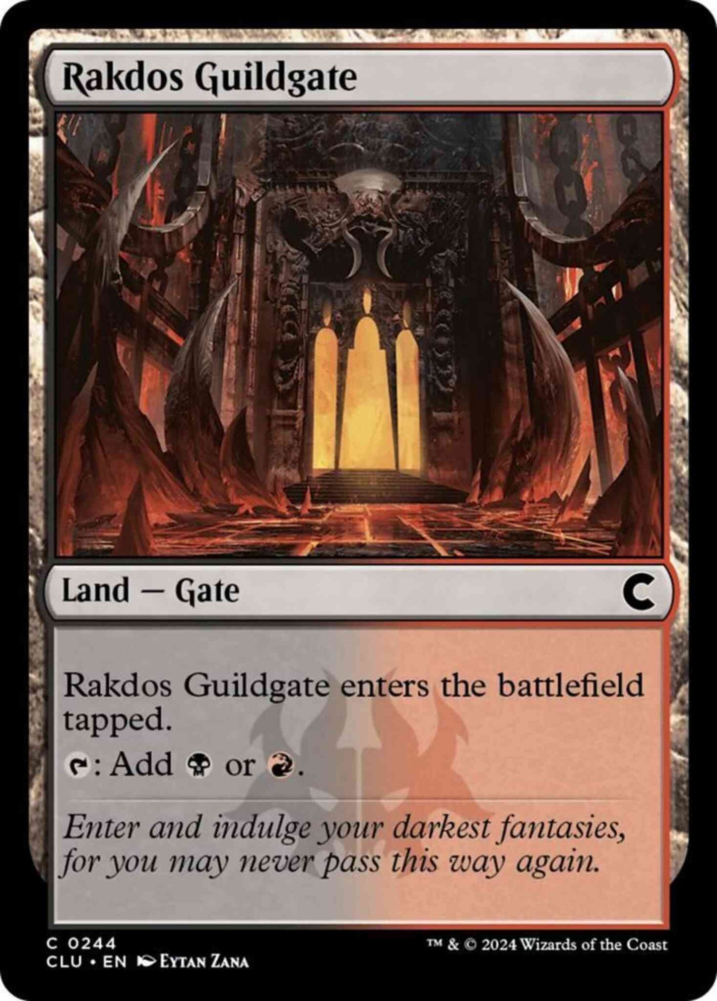 Rakdos Guildgate [244] [Ravnica: Clue Edition] [Non-Foil]