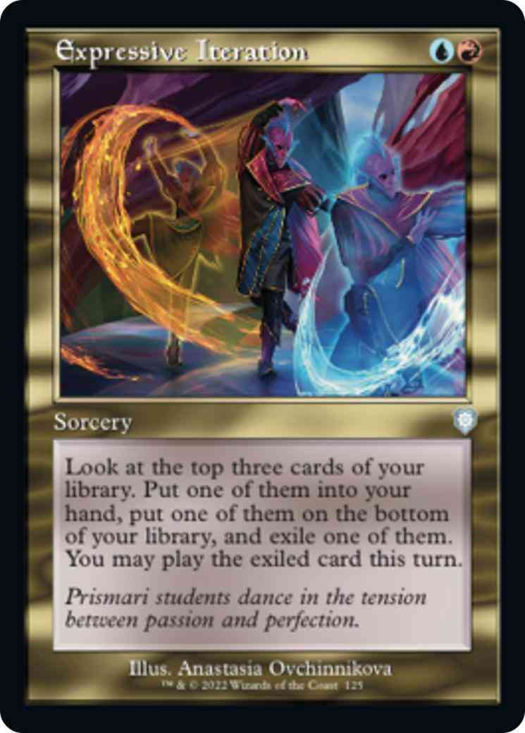 Expressive Iteration [125] [Retro Frame] [The Brothers' War: Commander] [Non-Foil]