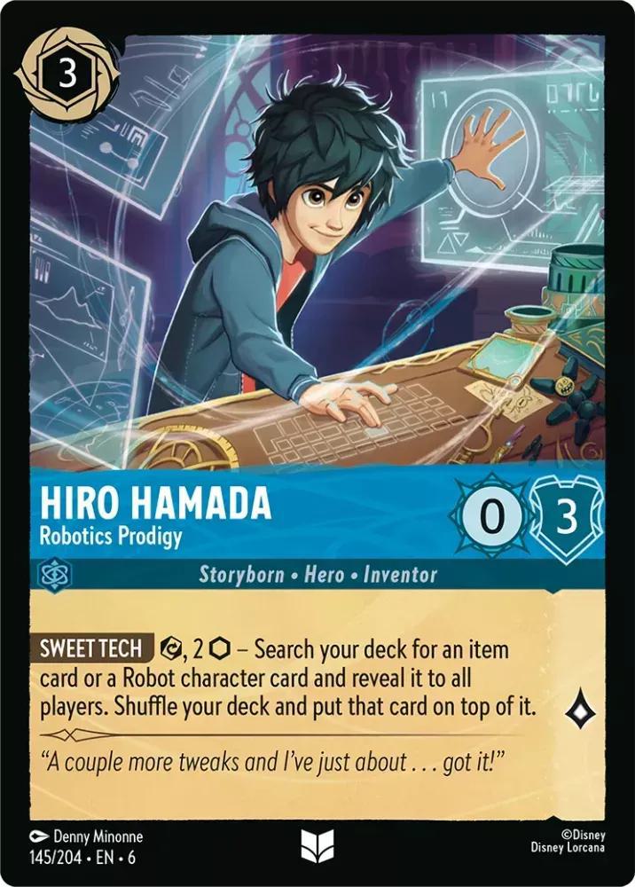 Hiro Hamada - Robotics Prodigy - 145/204 [Azurite Sea] [Non-Foil]