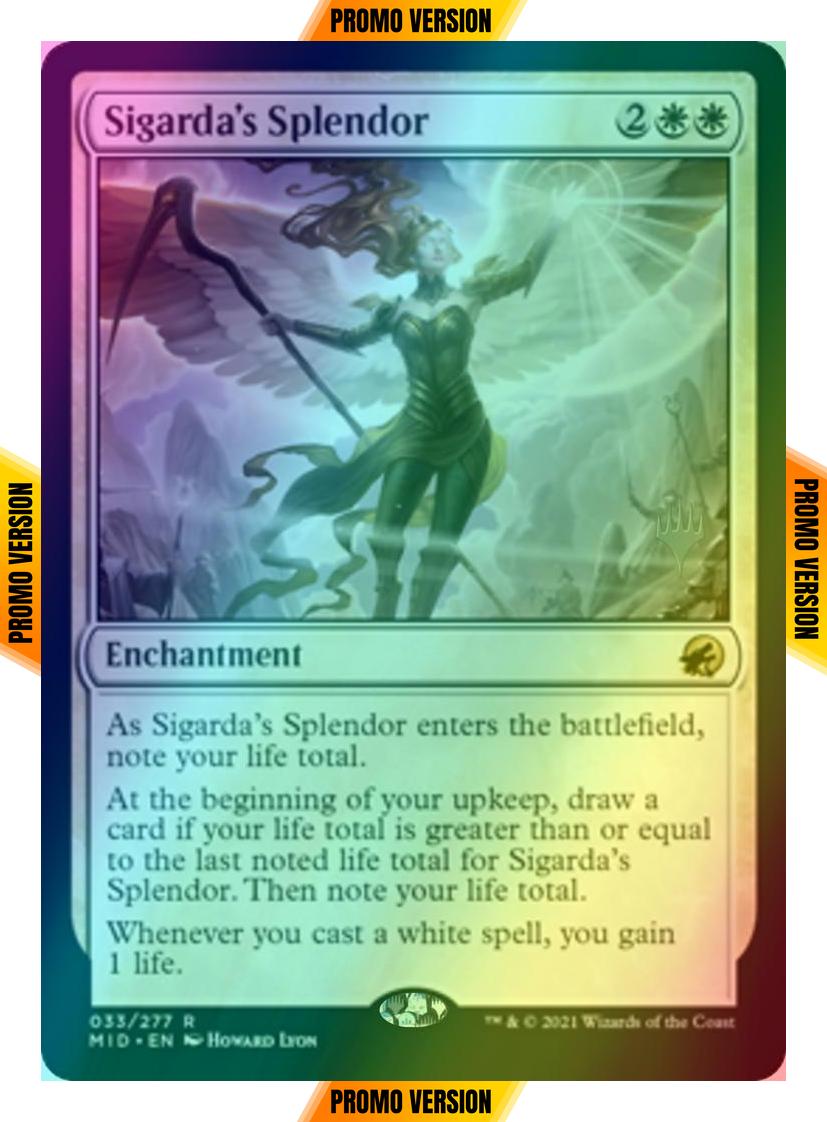 Sigarda's Splendor [Promo Pack] [33p] [Innistrad: Midnight Hunt Promos] [Foil]