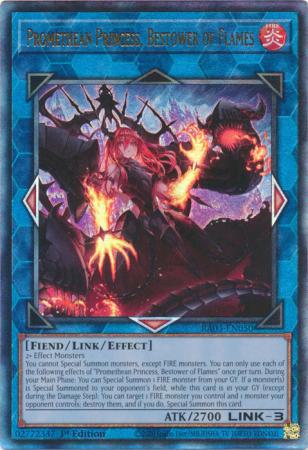 Promethean Princess, Bestower of Flames - RA03-EN050 - Prismatic Ultimate Rare - 1st Edition