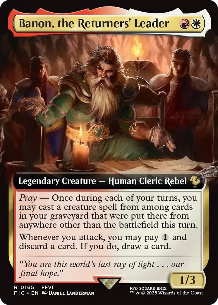 Banon, the Returners' Leader [165] [Extended Art] [FINAL FANTASY: Commander] [Non-Foil]